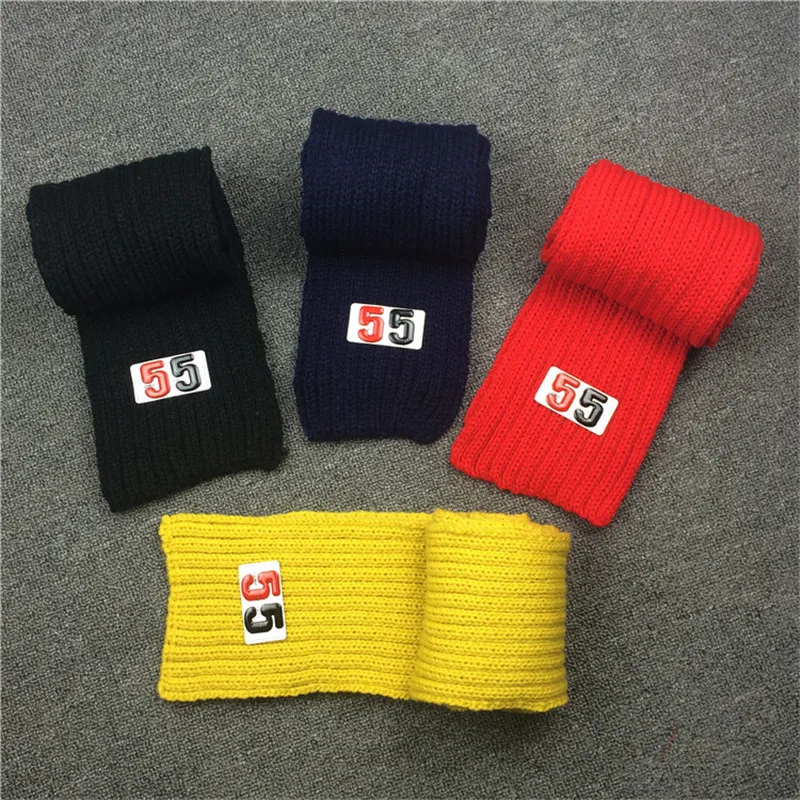 Yyun Дети Твердые Цвет ребра вязаный шарф шляпа набор девочек мех Pom Beanie с номера 2