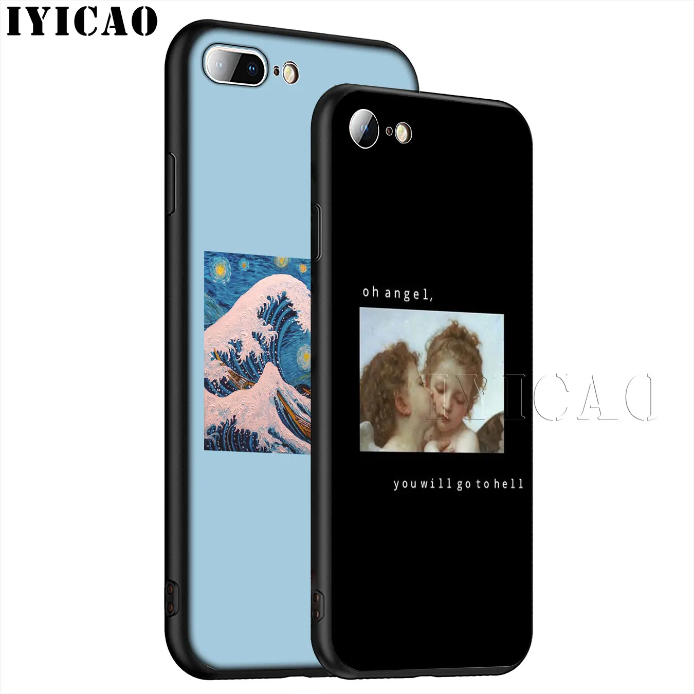 Great art aesthetic van Gogh Mona Lisa Soft Silicone Phone Case for iPhone XR X XS 11 Pro Max 6 6S 7 8 Plus 5 5S SE 10 Cover |