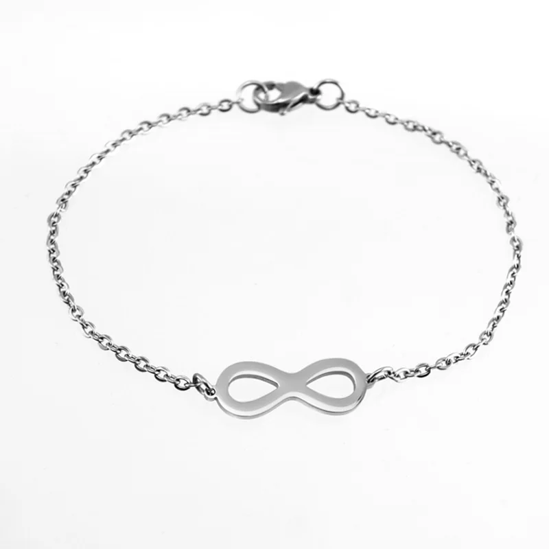 Женский браслет-цепочка Risul infinity браслет из нержавеющей стали с зеркальной