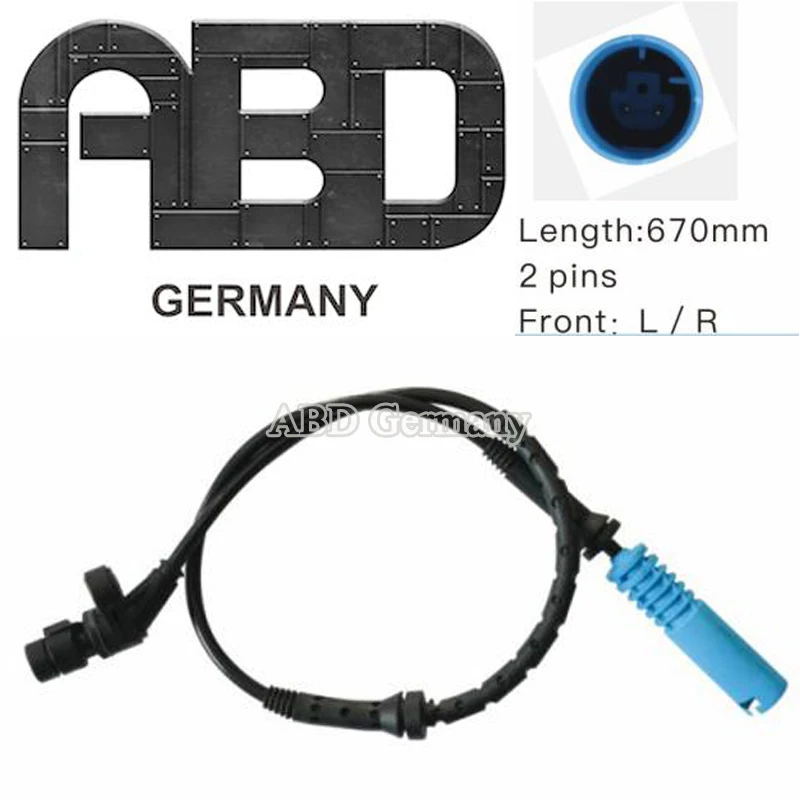 

ABD Germany ABS Wheel Speed Sensor 3452 0025 721 for BMW 7 E38 Z8 E52