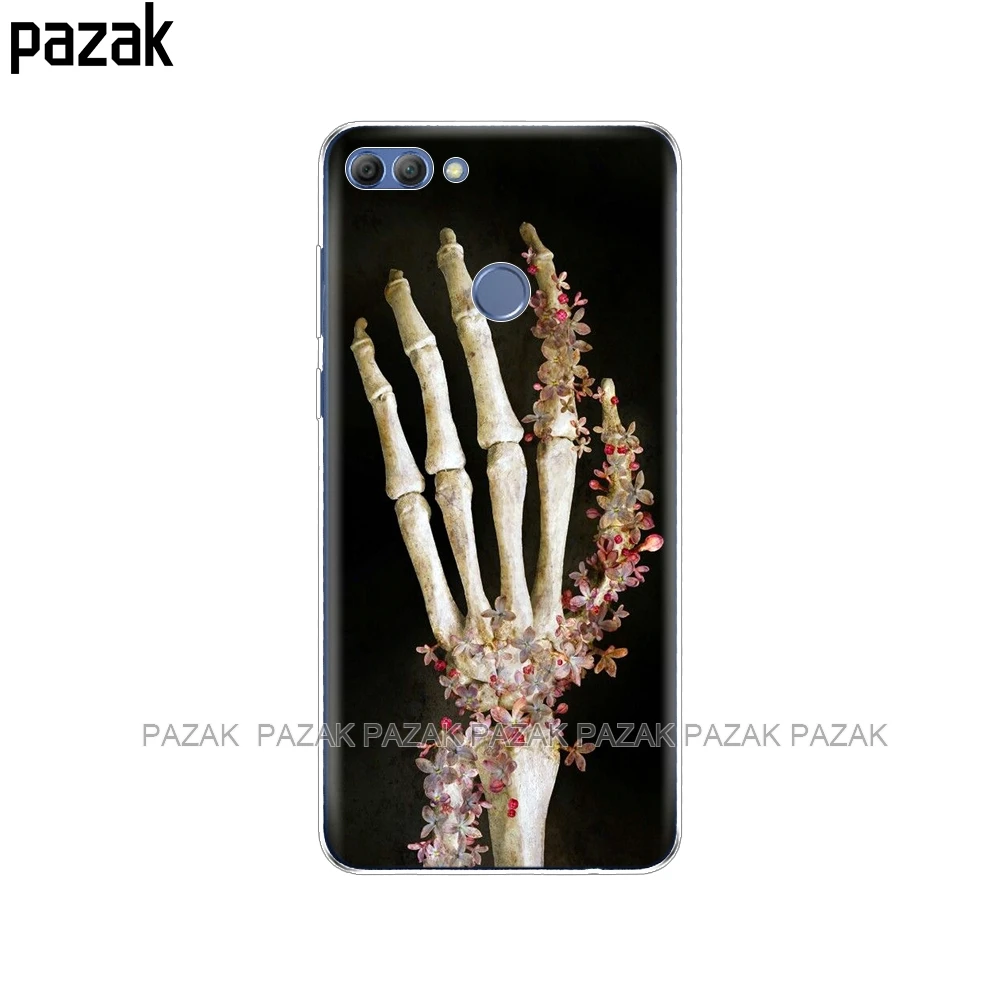 34507 Силиконовый чехол для телефона huawei p smart чехол Enjoy 7S чехол s для Psmart задняя крышка Полный 360 Защитный Мягкий ТПУ чехол Новинка - Цвет: 34507