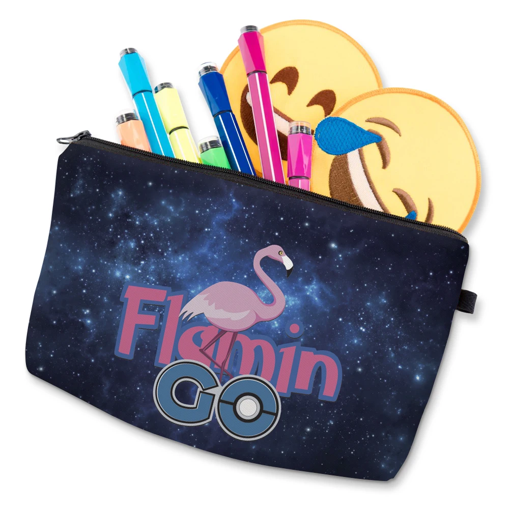 Косметички Deanfun с 3D рисунком космос и фламинго модный подарок для девочек