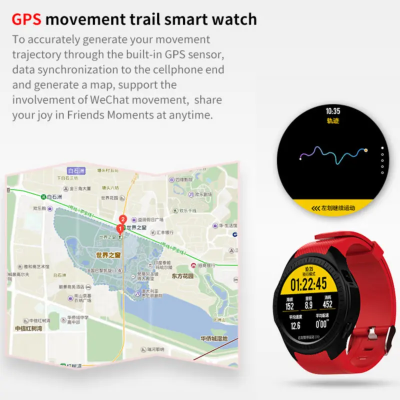 Оригинальный L1 мужские умные часы gps пульт дистанционного управления Камера для