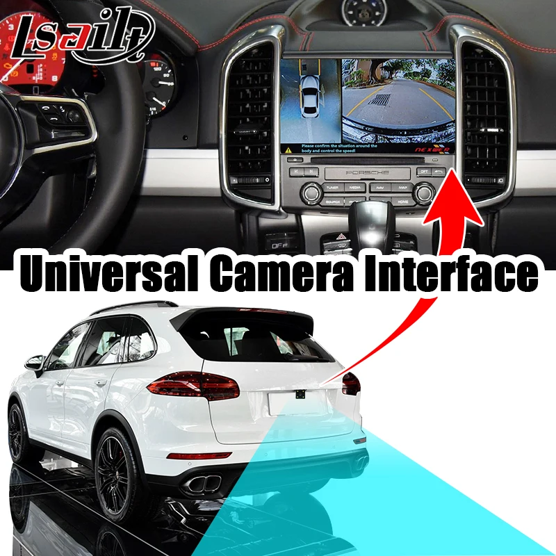 Универсальный адаптер Lsailt для камеры заднего вида с интерфейсом AUDI Porsche Volkswagen