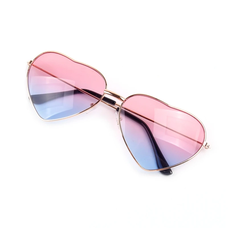 pink with blue FENGRISE, ананас, лимон, фрукты, лето, фламинго, вечерние очки, для невесты, Гавайского карнавала, вечерние солнцезащитные очки, украшения - Цвет: pink with blue
