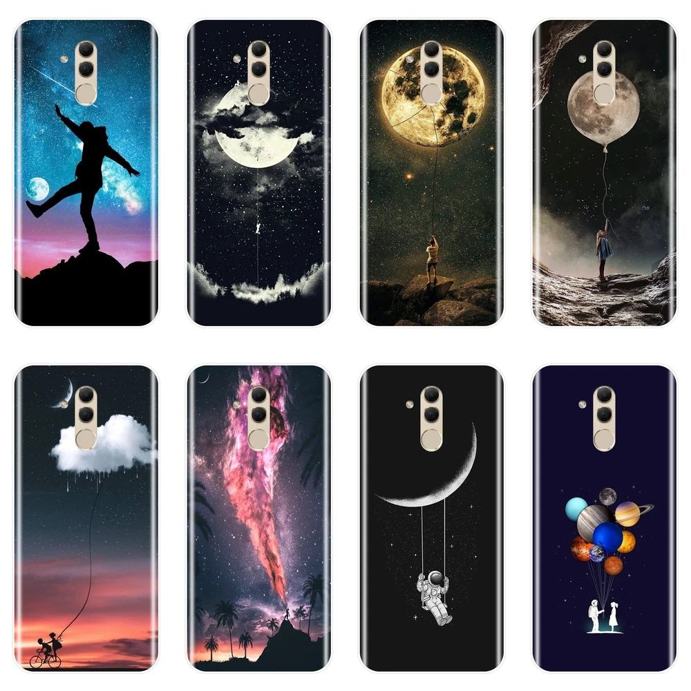 Мягкий чехол для телефона Huawei Mate 7 8 9 10 20 Lite Силиконовый Забавный с изображением
