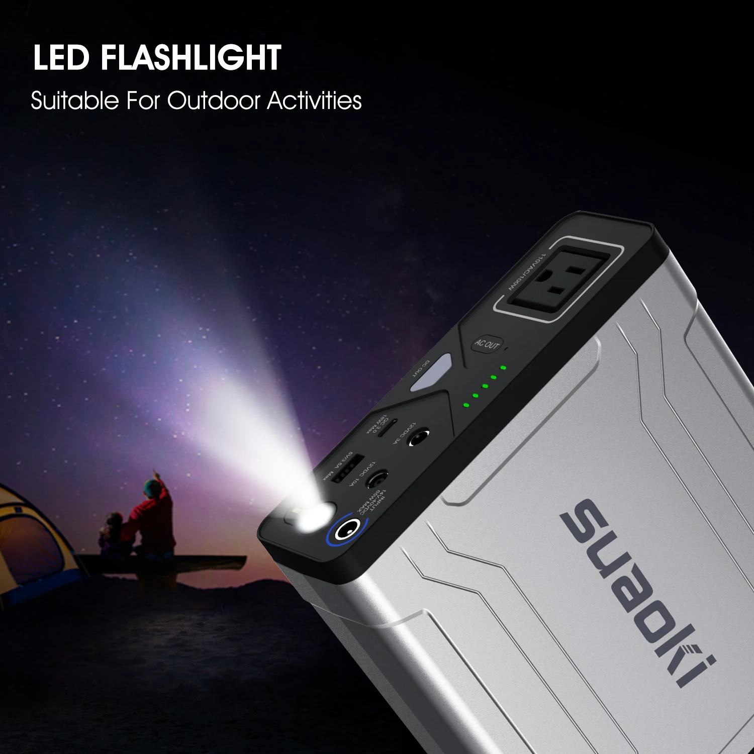 Suaoki G100 27000 mAh/3,7 V power Bank станция 100W AC type-C QC3.0 Солнечный портативный генератор энергии для смартфонов Macbook планшетов