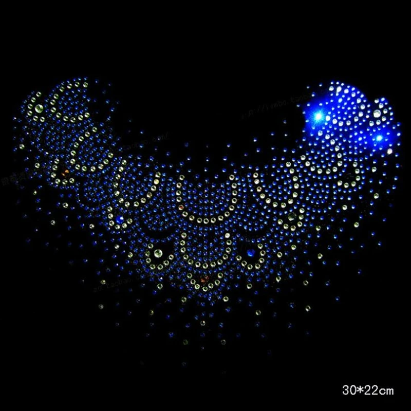 30*22 см Горячая фиксация узор из страз теплопередача утюгом патч одежда