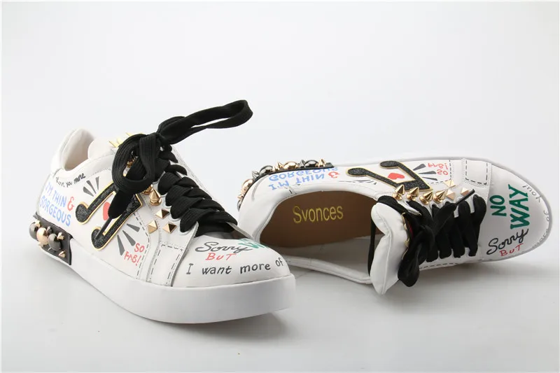 Женская повседневная обувь с заклепками и закругленным носком|women casual shoes|female