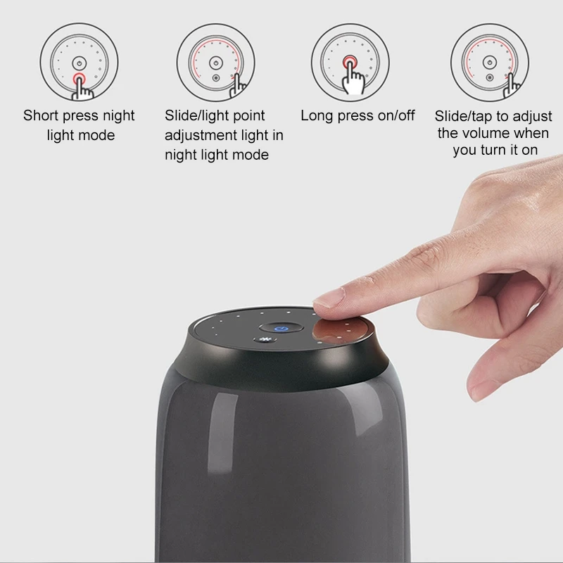Bluetooth-Колонка Xiaomi Mijia V03 Портативная Беспроводная колонка с ярким ночным