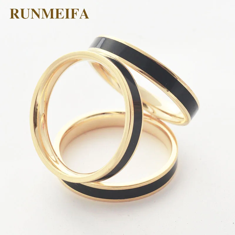 Трехсторонняя шелковая Пряжка для шарфа RUNMEIFA трехмерная эмалированная гелевая
