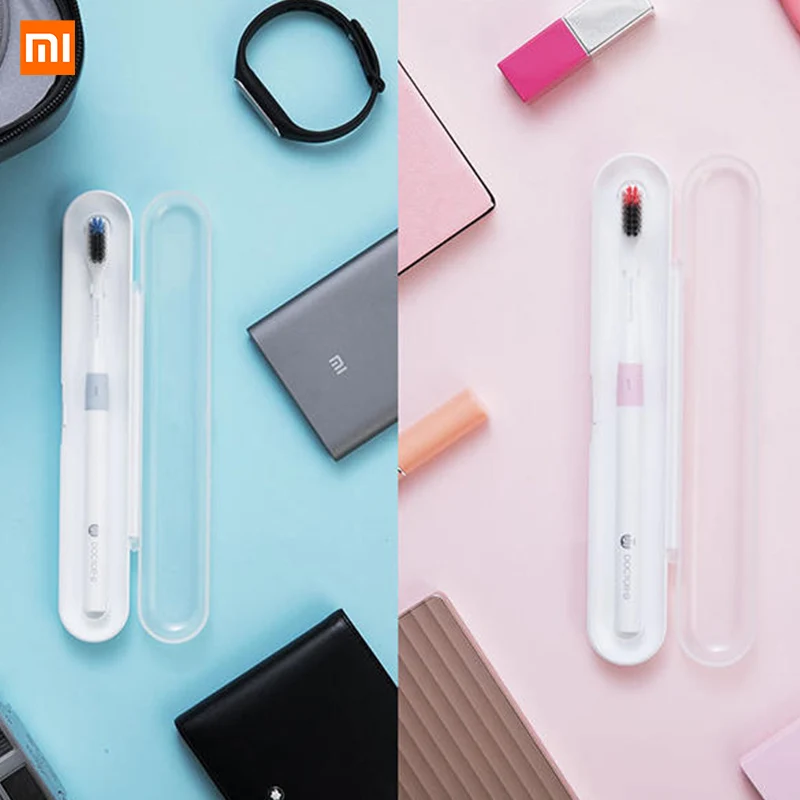 with Travel Box 4PCS Xiaomi Doctor Bei Bass Tooth Mi Brush Handle Manual Eco-friendly MI brush | Электроника