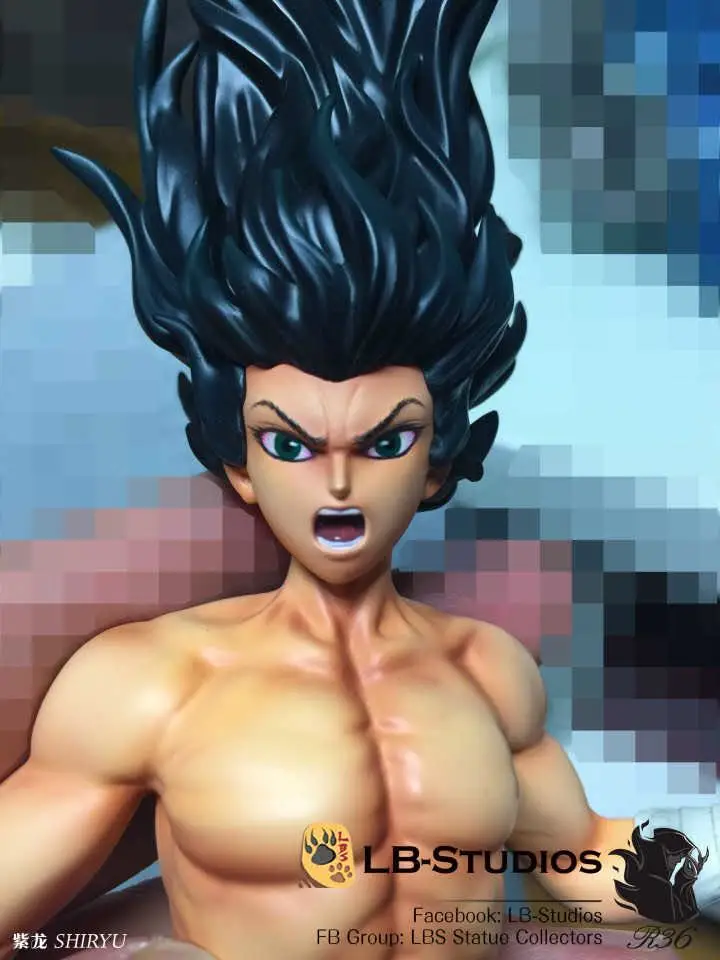 

MODEL FANS Saint Seiya Bronze Saint 55cm Shiryu Mount Lu Rise Dragon GK resin statue figure for Collection