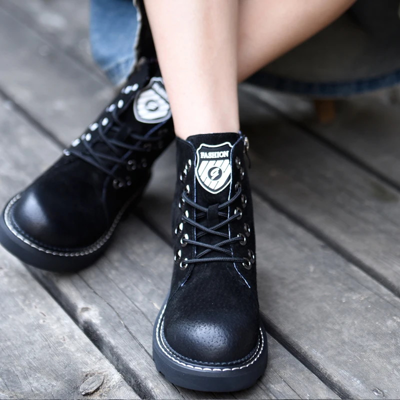 Artmu/ г. Новые оригинальные ботильоны ботинки martin в британском стиле осенне-зимние ботинки на низком каблуке на шнуровке натуральная кожа Y6521