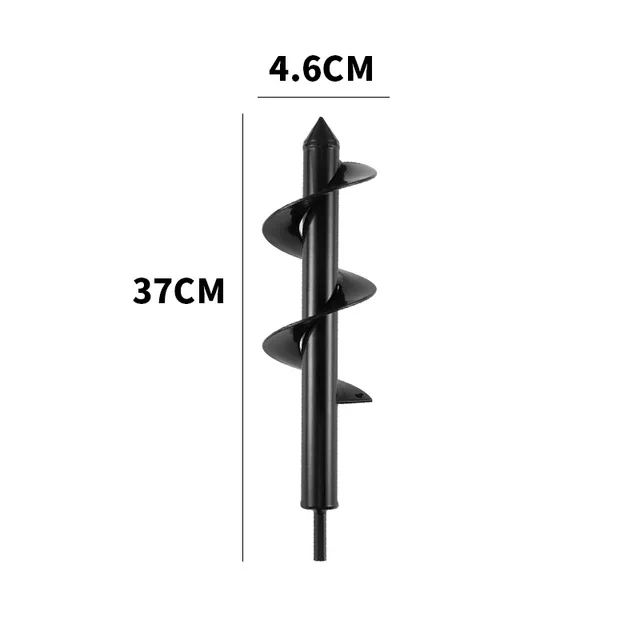 4.6x37cm ABEDOE шнек спиральные сверла инструменты Планте сверла шнек двора садоводства постельные принадлежности посадки отверстие экскаватор инструмент Замена садовый инструмент - Цвет: 4.6x37cm