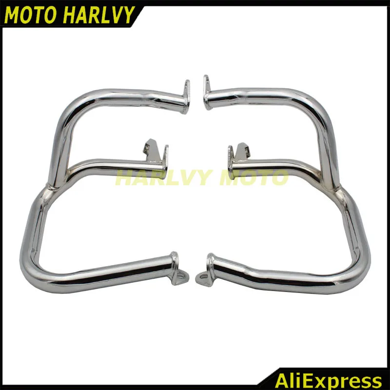 Front & Rear Iron Engine Case Guards Bars For Honda GOLDWING GL1800 2001-2014 | Автомобили и мотоциклы