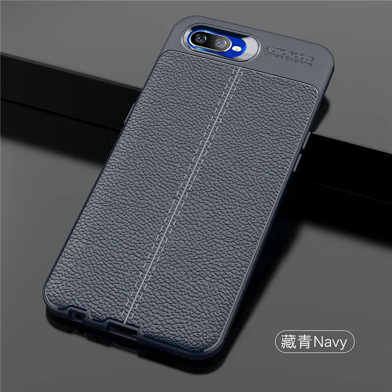 for cover oppo k1 case phone case silicone leather case for oppo k1 cover soft phone case for oppo k1 phone funda capa oppo k1 free global shipping