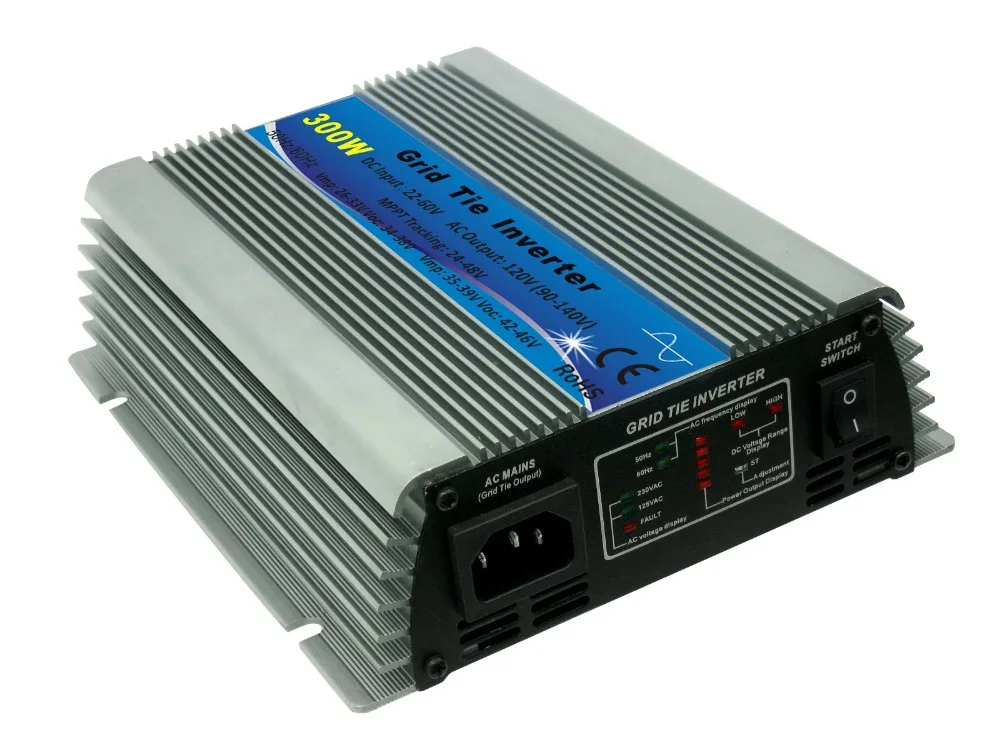 Инвертор солнечной микросети Indoor design 300W с входным напряжением 22-60 В постоянного тока для небольших энергосистем. БЕСПЛАТНАЯ ДОСТАВКА.