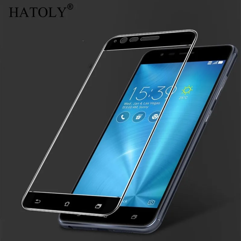 Защитное стекло для Asus Zenfone 3 Zoom ZE553KL закаленное с полным покрытием HATOLY|tempered glass|screen