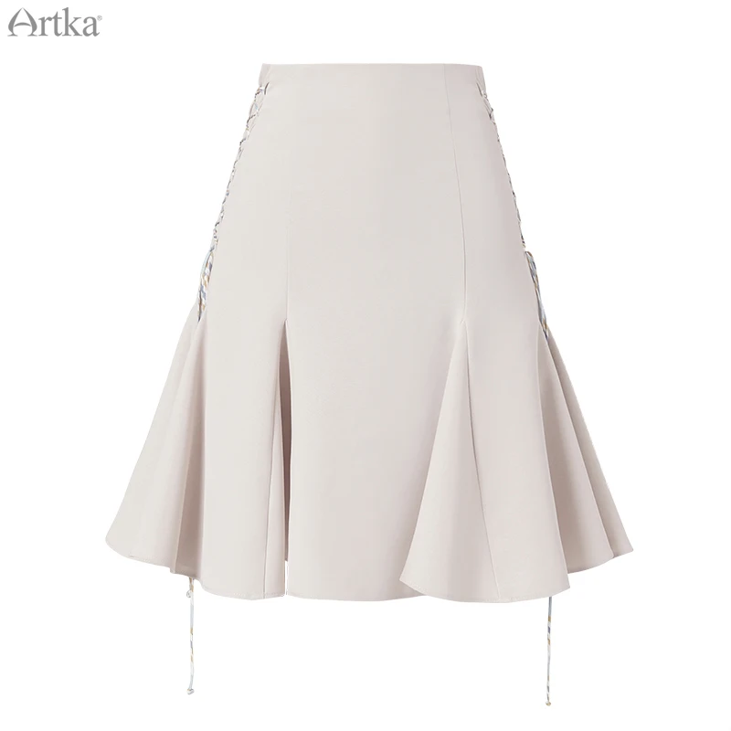 Женская плиссированная юбка ARTKA повседневная короткая с высокой талией и