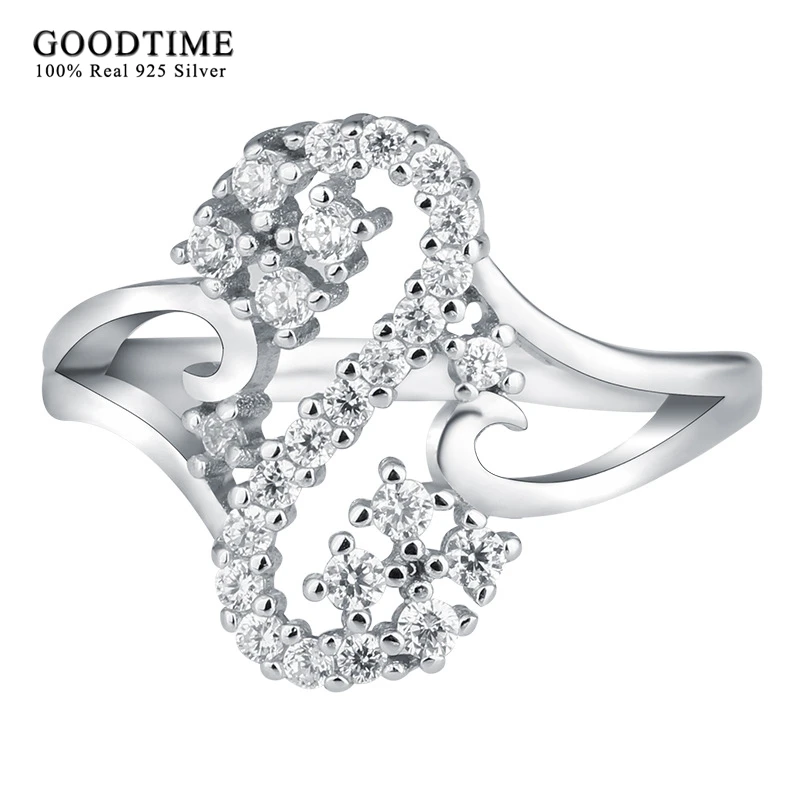 Новое модное кольцо из циркония с маленьким лебедем серебро 925 пробы ювелирные