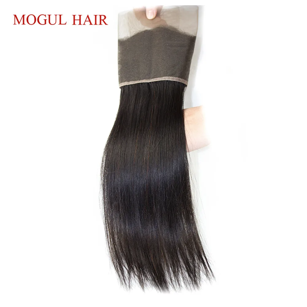 Mogul волосы 4x13 от уха до уха фронтальные индийские прямые волосы Remy человеческие волосы натуральный цвет темно-коричневый 1B 27 Омбре мед блонд