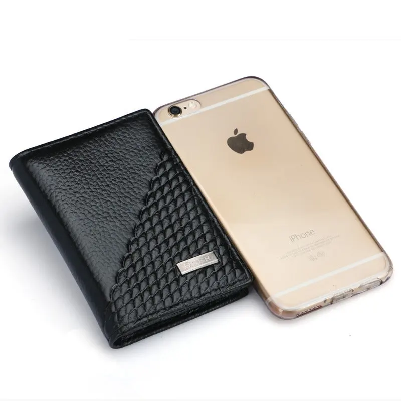 Модные Настоящая кожа Для мужчин визитница коровы карты ID Держатели Бизнес