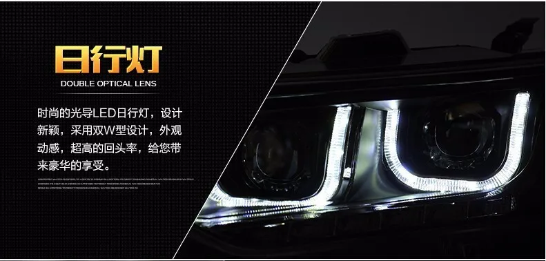 Kowell стайлинга автомобилей для Camry Фары для автомобиля новинка года Camry v55 светодиодные фары LED DRL Объектив двойной луч H7 ксеноновые