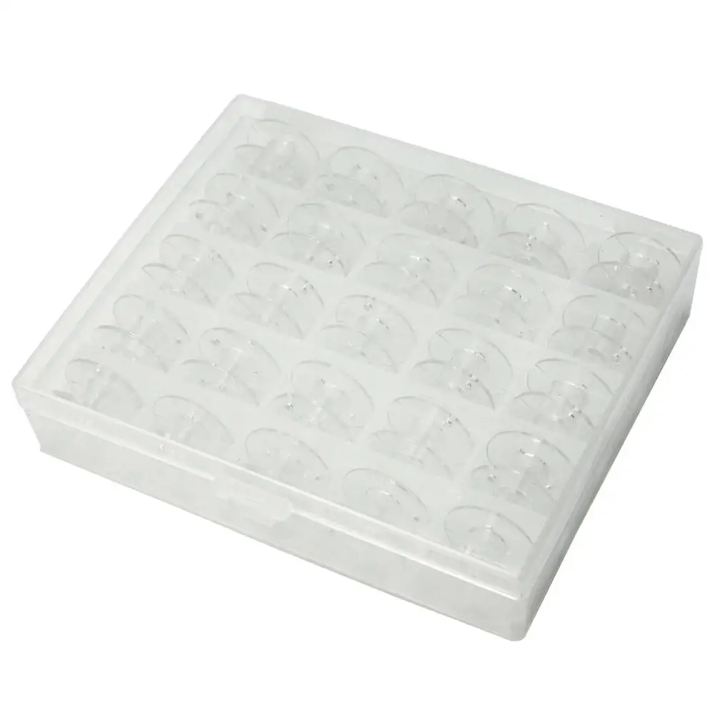 Новая 25x прочная пустая прозрачная пластиковая катушка Шпулька F швейная машина с