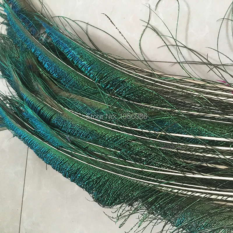 Hot Sale! 500pcs/lot sword peacock feathers 70-80cm long natural feather Diy jewelry Decorative Decor fittings | Дом и сад