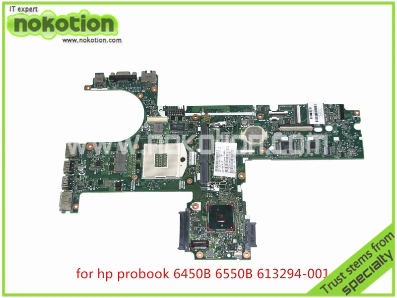 Материнская плата NOKOTION 613294 001 для ноутбука HP probook 6450B 6550B HM57 HD graphics DDR3 плата|laptop