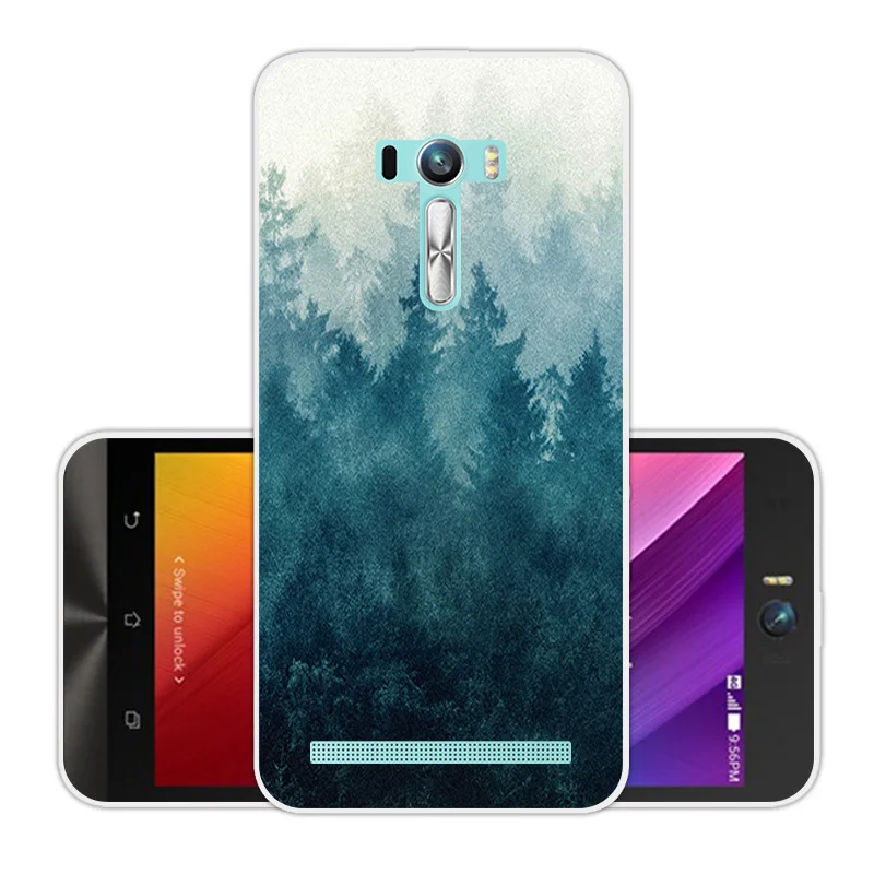 Силиконовый цветной чехол для Asus Zenfone Selfie ZD551KL телефона из мягкого ТПУ 5 дюйма |