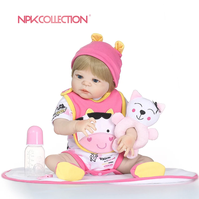 NPKCOLLECTION силиконовая кукла новорожденная девочка Реалистичная принцесса подарок