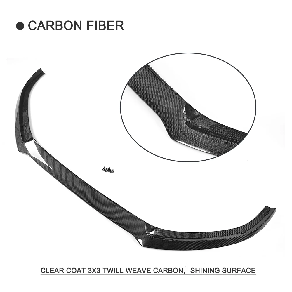 Carbon Fiber Car Racing Front Bumper Lip For Audi S6 A6 C7 SLINE Sedan 4 Door 2016-2018 Styling | Автомобили и мотоциклы