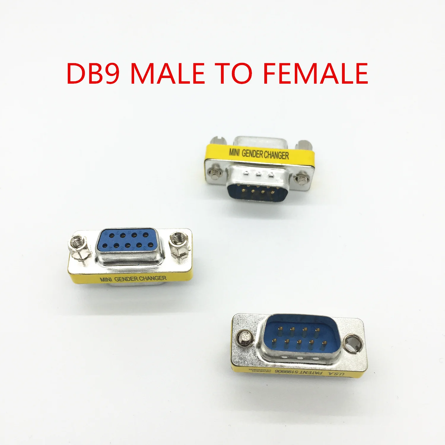 Бесплатная доставка DB9 VGA 9 Pin папа к женскому мини-Конвертор конвертер адаптер