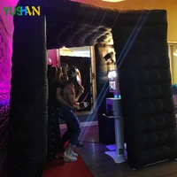 nice 2 5 or 2 3m sector shape photo booth enclosure with led changing lights inner air blower and controller for wedding party