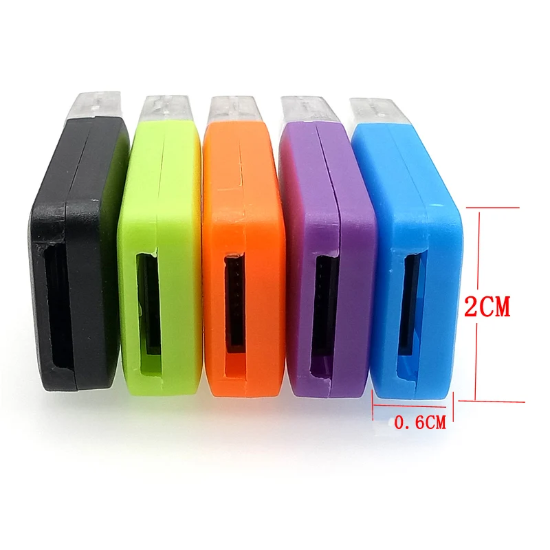 RSExplorer высокое качество мини USB 2 0 кард-ридер для Micro SD TF адаптер Plug and Play красочный