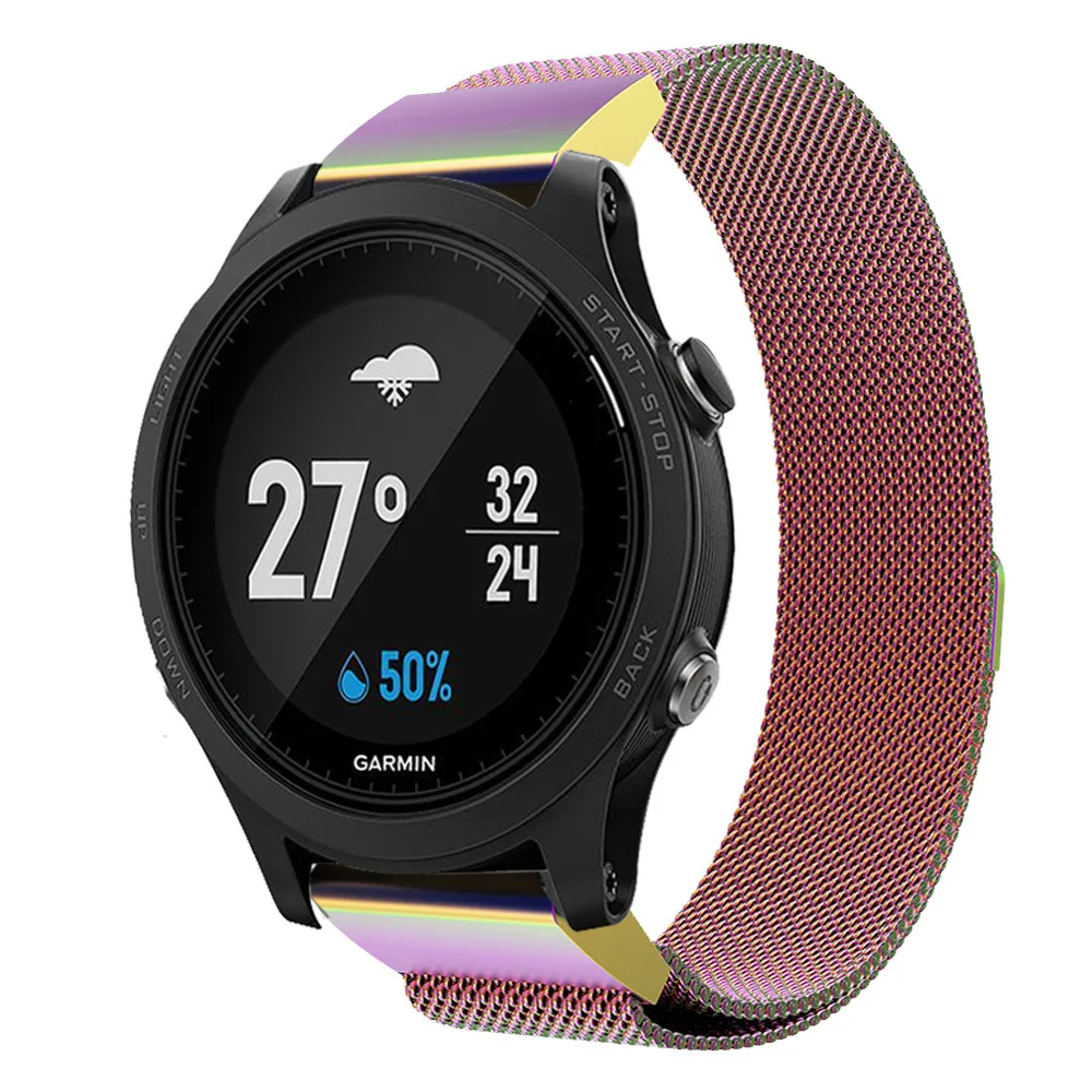 Миланский ремешок-петля для Garmin Fenix 5S 5S Plus gps Смарт-часы металлический браслет из нержавеющей стали 20 мм с быстрым выпуском