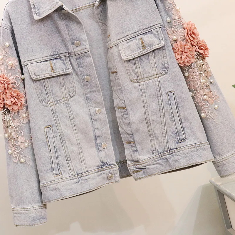 HIGH STREET Новая мода 2018 дизайнерская стильная куртка Для женщин аппликации из