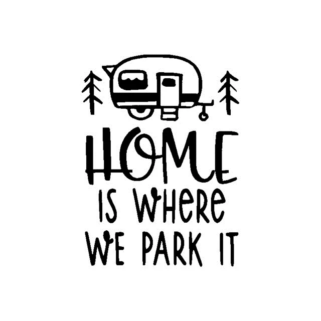 Home Is Where We Park It Quote виниловая наклейка на стену туристический автобус стиль настенная роспись съемные настенные наклейки для интерьера Декор AZ625