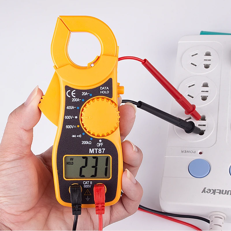 Высокоточный цифровой MT-87 клещи токовые клещи AC DC Амперметр мультиметр Вольтметр Многофункциональный диод пожарный провод ТЕСТЕР
