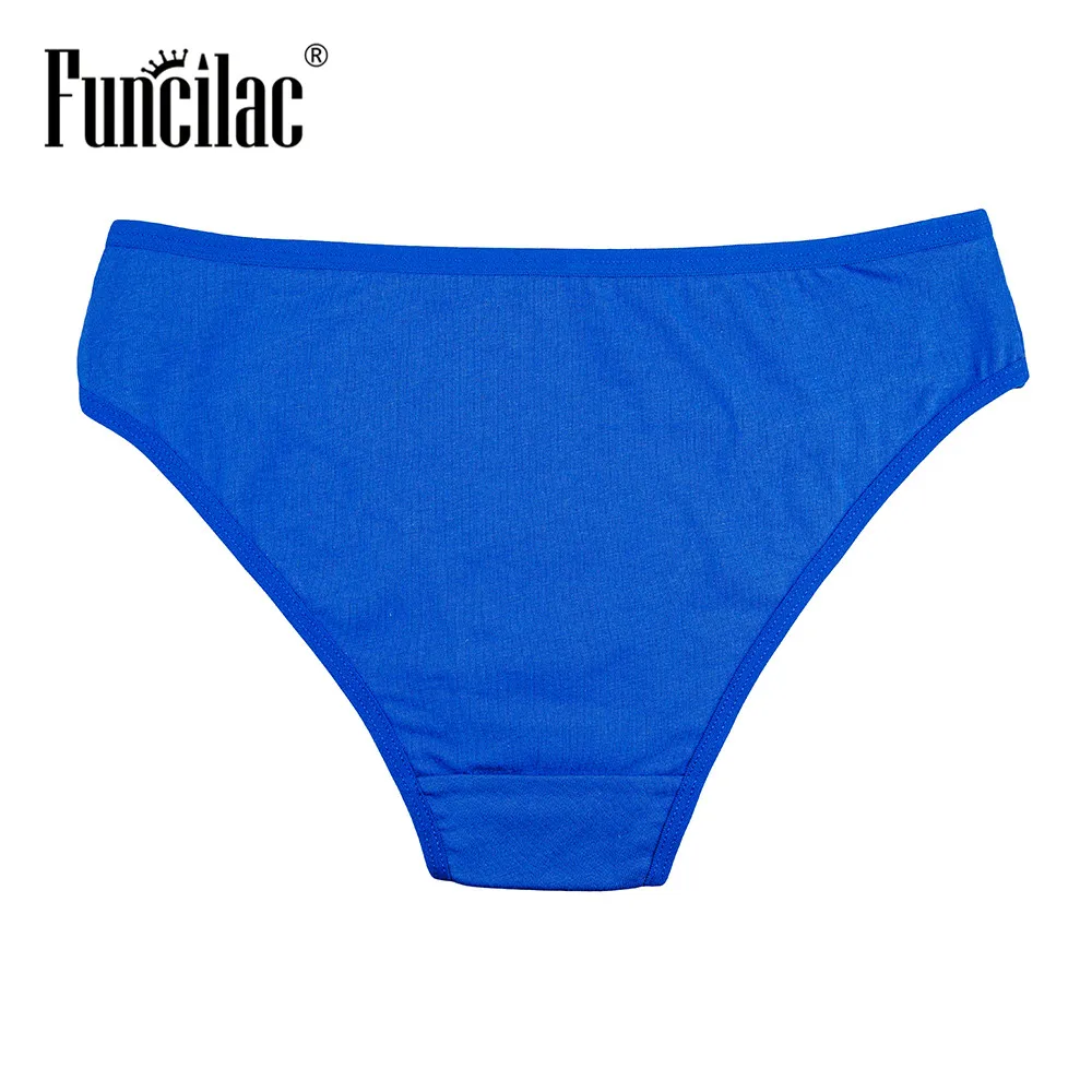 FUNCILAC Sexy Panties Women Underwear Seamless Solid Color Cotton Woman Calcinha Lingerie Lace Briefs 5pcs/lot |