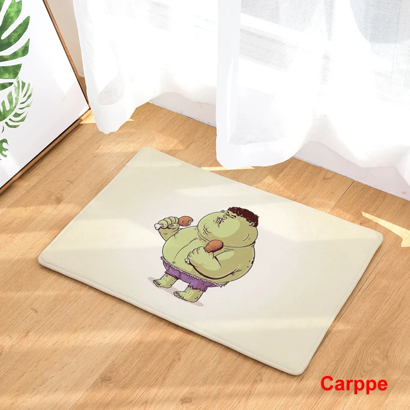 Мультяшный стиль милый Принт супергероев нескользящий коврик для улицы