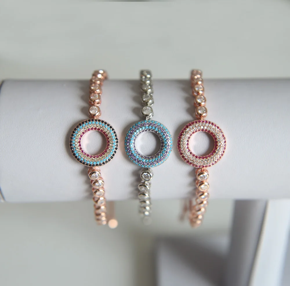 2017 Блестящие модные ювелирные изделия браслеты паве AAA кубический цирконий