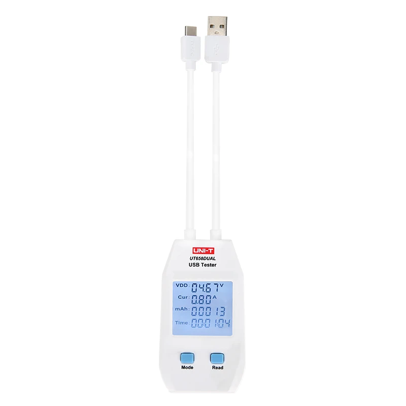 Двойной USB тестер UNI T UT658A/UT658C/UT658Dual Тестер качества зарядного