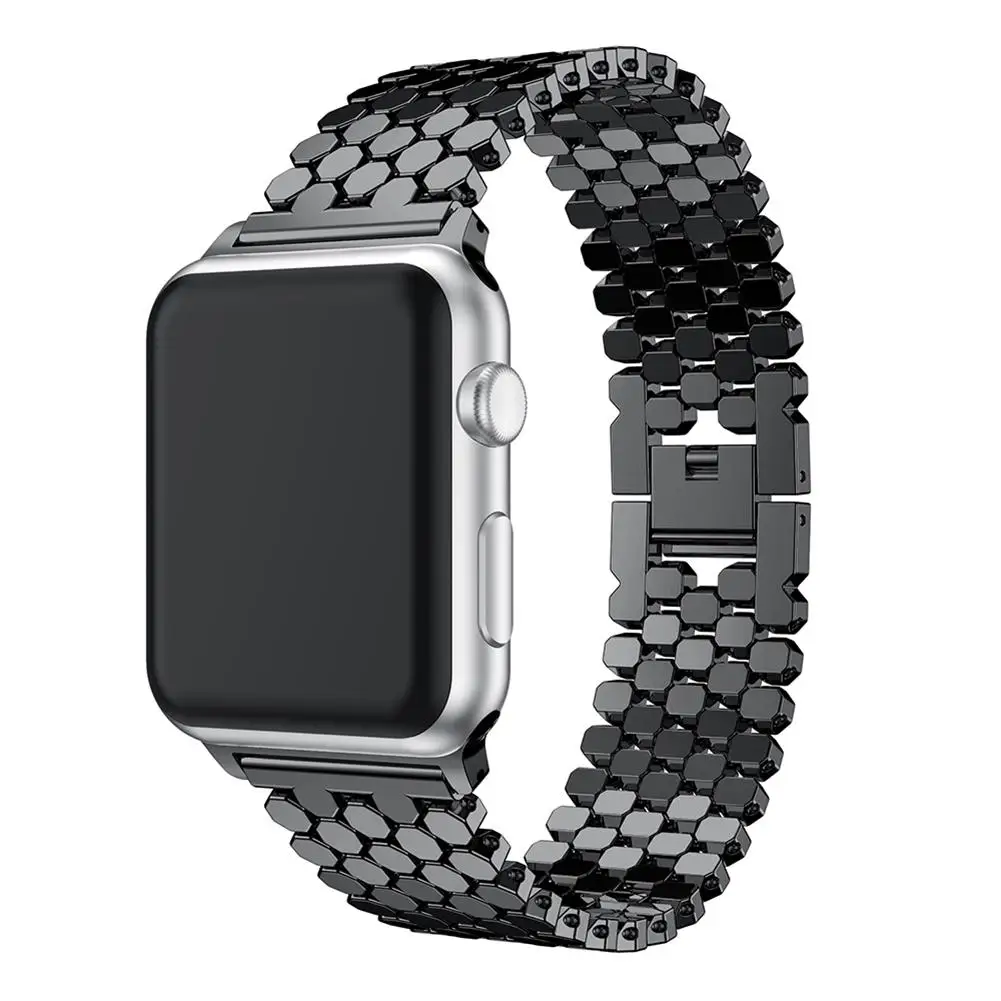 Металлические ремешки для умных часов Apple Watch из нержавеющей стали ремешок iWatch