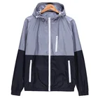 Новинка 2022, осенние мужские куртки-бомберы, легкие куртки контрастных цветов, пальто, мужская повседневная приталенная куртка с воротником-стойкой, Мужская ветровка