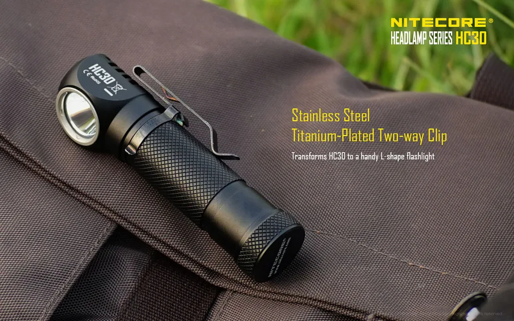 Nitecore HC30 светодиодный налобный фонарь CREE XM-L2 U2 1000 люменов полностью металлический Uniboy с широким пучком оптики Головной фонарь 18650 батареи