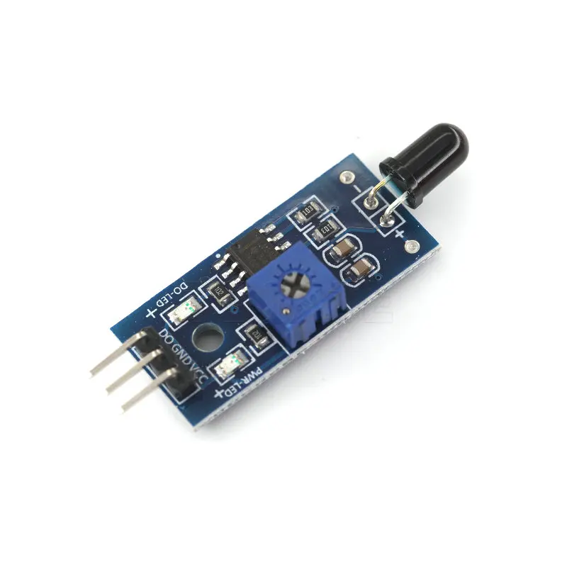 LM393 ИК модуль датчика обнаружения пламени пожарный Детектор инфракрасный
