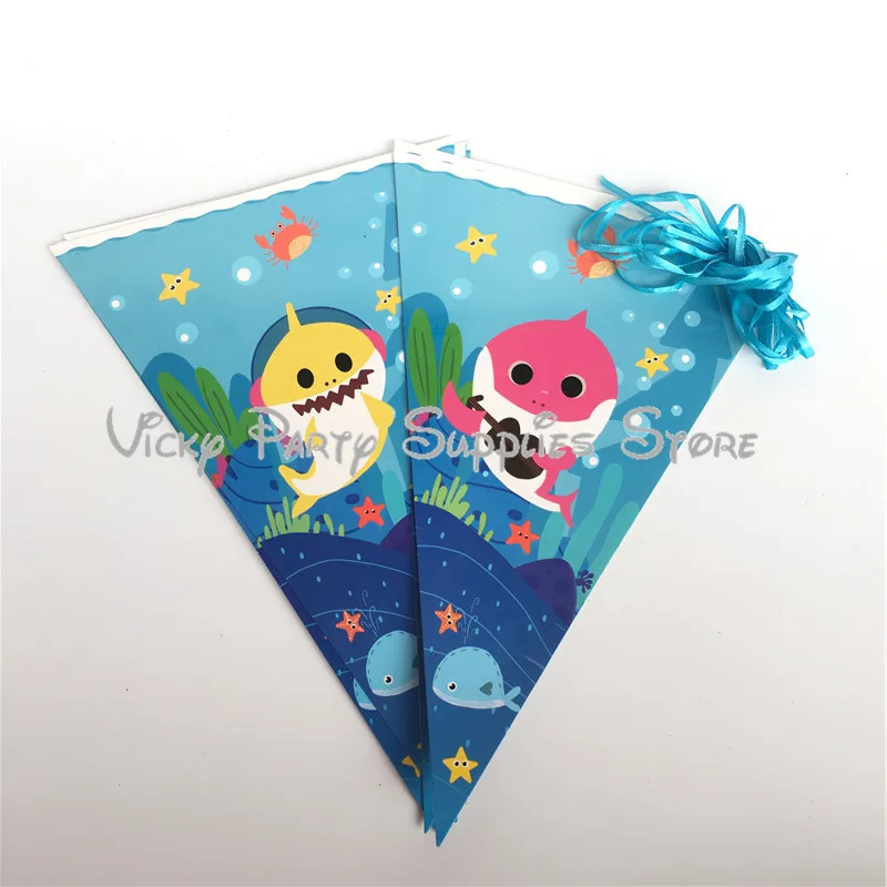 73 шт./лот Baby Shark одноразовые посуда набор мультфильм Рыба Морской тема День